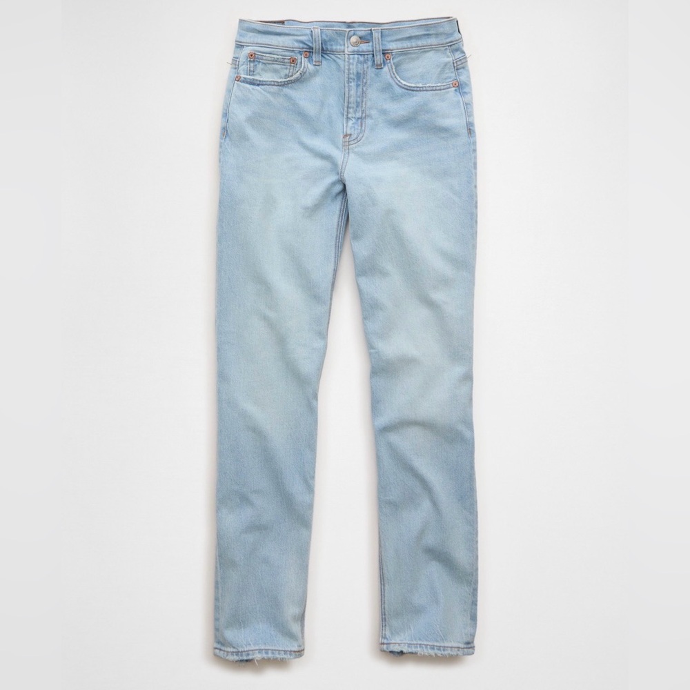American Eagle Outfitters Light Blue Straight Leg Jeans